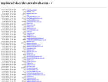 Tablet Screenshot of mydocadvisordev.revalweb.com